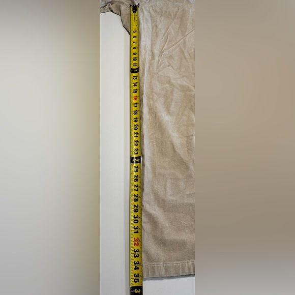 Mountain Khakis Tan Corduroy Pants Sz 34x35 Men's Baggy Straight Leg Durable - Picture 11 of 12